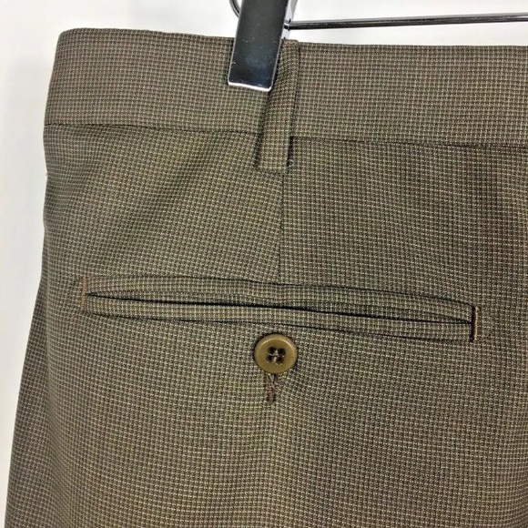 Zanella Men’s Brown Pleated Pants Made in Italy - Picture 8 of 8